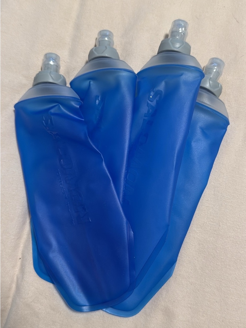 Salomon Hydrapak 500mL Blue Soft Hydration Flasks - Pack of 4